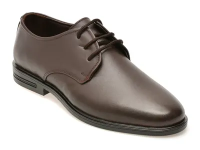 Pantofi eleganti OTTER maro, DD611, din piele naturala