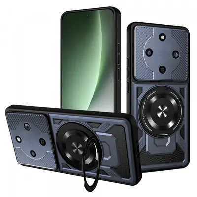 Husa pentru Honor Magic8 Lite, Techsuit, RuggedCam, Albastra