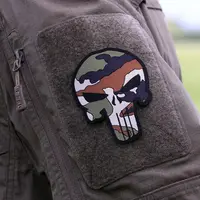 Patch textil Punisher Woodland velcro - Default Title