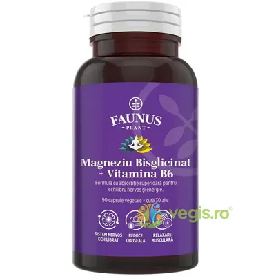 Magneziu Bisglicinat + B6 90cps