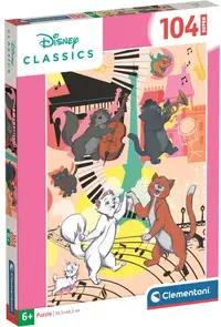 Puzzle pentru copii Clementoni de 104 piese - Aristocats
