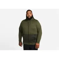 Hanorac universal cu6231356 cu fermoar și glugă verde bărbătesc