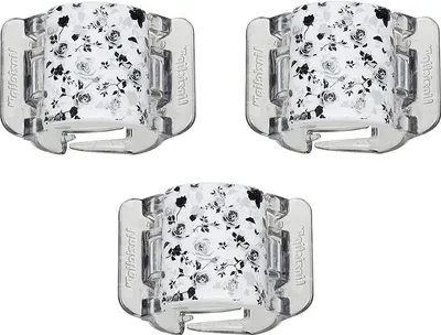 LinziClip Mini Agrafă de păr, rozariu floral, 3 buc