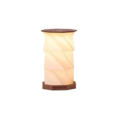 Decorațiune luminoasă în culoare naturală închisă cu USB ø 12 cm Twist Hexagon – Gingko