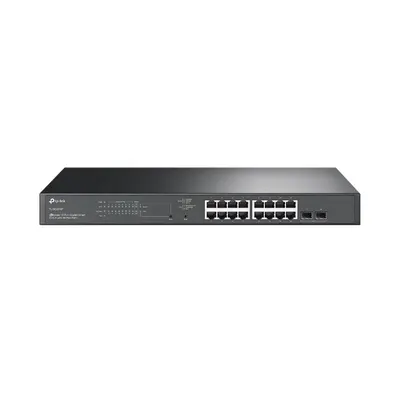 Switch rackabil cu 18 porturi TP-Link JetStream TL-SG2218P, 36 Gbps, 26.78 Mpps, Omada, PoE, cu management