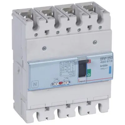 Disjunctor compact in carcasa turnata – Varianta fixa - DPX³ 250 - Icu 70 kA - 400 V~ - 4P - 200 A