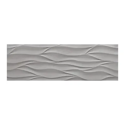 Faianta rectificata Onda Wavy Grey 30 x 90