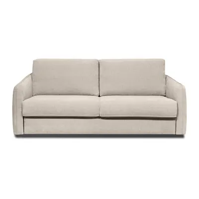 Canapea bej pentru dormitul zilnic/extensibilă cu tapițerie din chenille 189 cm Storm – Scandic