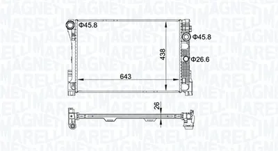 Radiator motor (Automat Manual) potrivit MERCEDES C (C204), C T-MODEL (S204), C (W204) 1.6-3.5