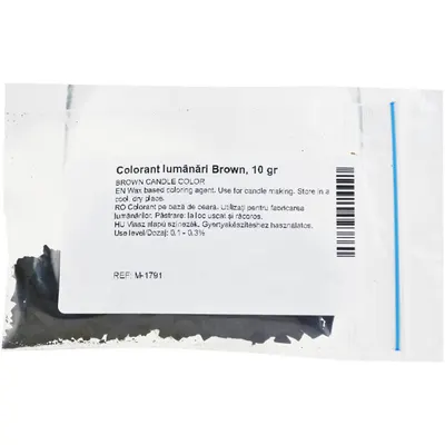 Colorant pe Baza de Ceara pentru Lumanari Brown 10g