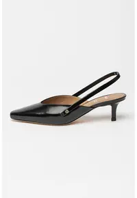 Pantofi slingback din piele Charlize - Negru