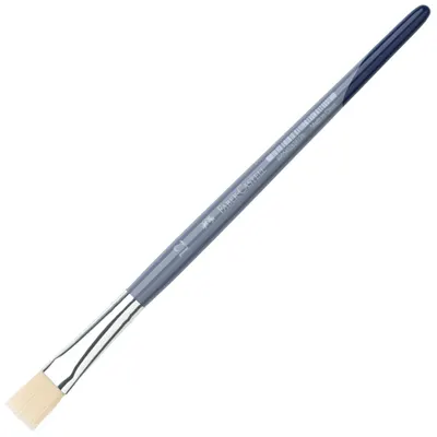Pensula plata pentru desen Faber-Castell №12 - Par sintetic