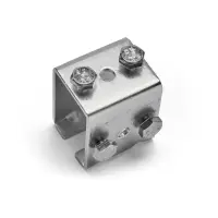 Conector de sina pentru porti suspendate, sistem 44, lungime 60 mm, otel, finisaj zincat