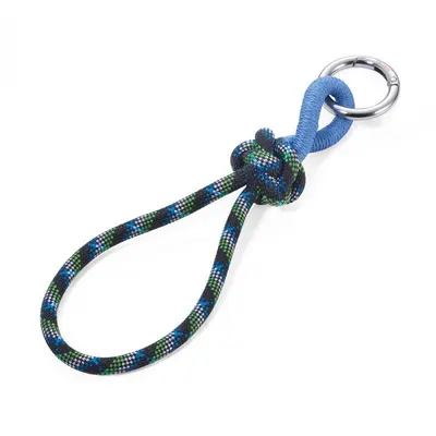 Breloc - Rope with Knot - Blue and Green