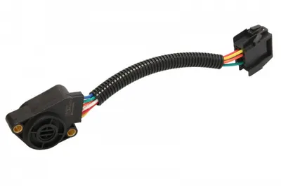 Senzor pozitie accelerator (cu sirma; dreptunghiular; ecartament; negru; priza) potrivit VOLVO FH12, FH16, FM10, FM12, FMX 08.93