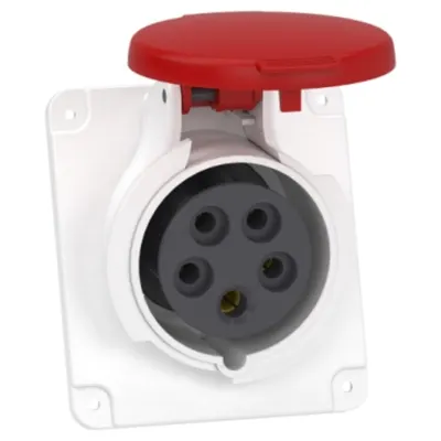 Mureva, Priza industriala inclinata, cu surub, 16A, 3P+N+E, 380-415V c.a.