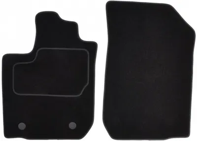 Covorase auto (fata, velur, 2 bucati, culoare negru, 1 rand de scaune) DACIA LOGAN dupa 2008
