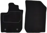 Covorase auto (fata, velur, 2 bucati, culoare negru, 1 rand de scaune) DACIA LOGAN dupa 2008