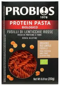Fusilli bio din linte roșie, 250 g, Probios