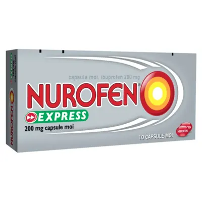 Nurofen Express 200 mg, Reckitt Benckiser | 10 capsule moi