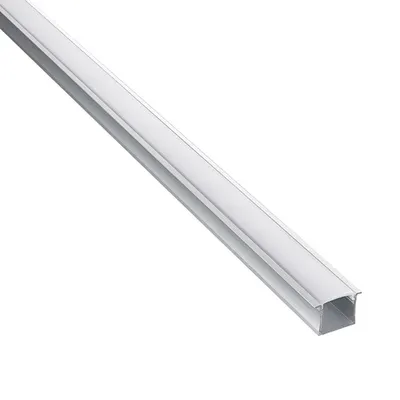 Profile banda led, Rigel Recessed Wide 2m Aluminium Profile/Extrusion Silver