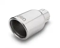 Teava evacuare sport esapament rotund otel inoxidabil diametru 90mm, lungime element decorativ 120mm, diametru montaj 60mm