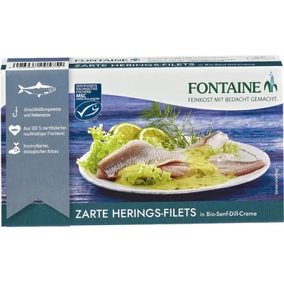 File de Hering in Crema de Mustar si Marar 200g