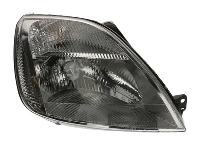 Far fata Dreapta (halogen, H4/PY21W/W5W, electric, cu motor, culoare insert: cromat, culoare semnalizator: alb) potrivit FORD FIESTA V