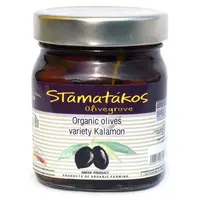 Masline kalamata cu continut redus de sare, bio, 290g, Stamatakos Olivegrove