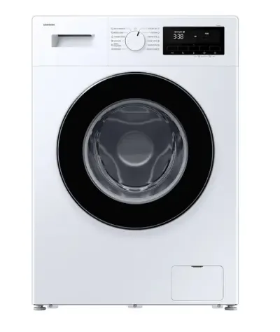 Masina de spalat rufe Slim Samsung WW80FG3M05AWLF, 8 kg, 1400 rpm, Clasa A, Hygiene Steam, Motor Digital Inverter, Display LED, Quick Wash 15', Sertar StayClean, DrumClean+ (Alb)