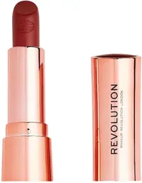 Makeup Revolution Satin Kiss Ruj Rose Muted Red, 3.5 g