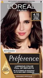 L'Oréal Préférence Vopsea de păr, 4.15 Caracas