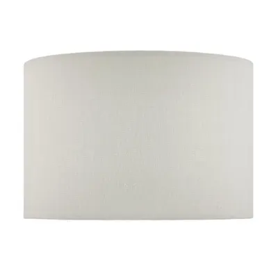 Abajur Digby White Linen Drum Shade 28cm