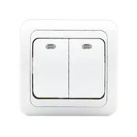 Intrerupator dublu cu LED Eco Premium