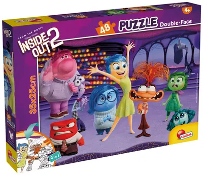 Puzzle cu două fețe Lisciani de colorat din 48 piese - Întors pe dos 2