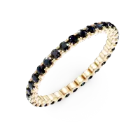 Inel eternity din aur galben cu safire de 0.5ct