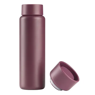 Cană termos burgundy din oțel inoxidabil 650 ml Singles – Zone