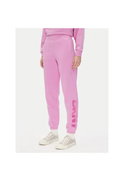 Pantaloni de trening dama DP5P3585 - Bumbac/Poliester - Roz - Roz