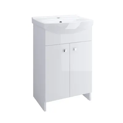 Masca chiuveta baie Cersanit set Sati Cersania 50 cm alb (baza+lavoar) S567-002-DSM