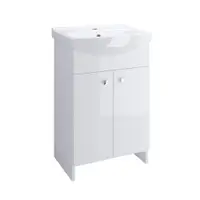 Masca chiuveta baie Cersanit set Sati Cersania 50 cm alb (baza+lavoar) S567-002-DSM