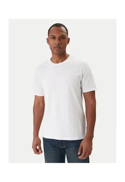 Tricou barbati Jack Jones - 12156101 - Bumbac organic - 3XL INTL - Alb