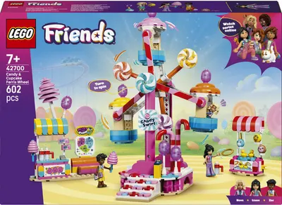Constructor LEGO Friends - Roată Ferris din bomboane și dulciuri (42700)