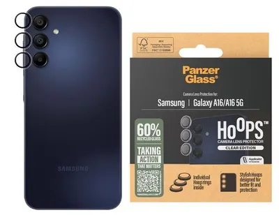 Protector de sticlă pentru cameră PanzerGlass - Hoops, Galaxy A16, transparent