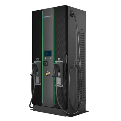 Statie de incarcare rapida masini electrice Gewiss I-FAST GWJ9242Y DC 120 kW montare pe podea 2 x CCS2 cablu 4.5m ecran LCD RFID Wifi Ethernet 4G IP55