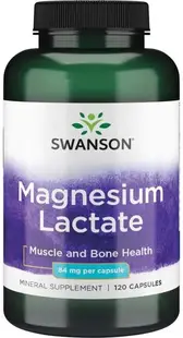 Magnesium Lactate, 84 mg, 120 capsule, Swanson