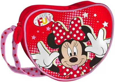 Geantă de umăr Coriex Minnie Mouse - în formă de inimă, cu un singur compartiment