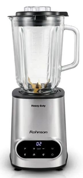 Blender Rohnson - R-5344 Heavy Duty, 1.5 l, 10 viteze, 1600W, gri