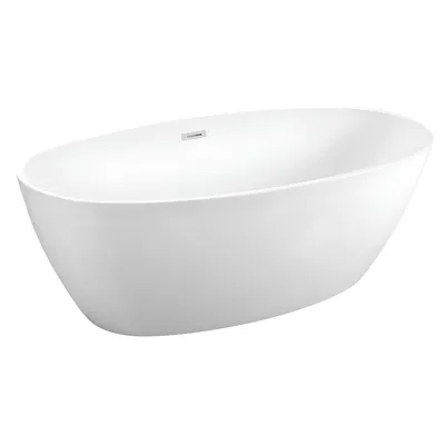Cada baie freestanding Bella* BSM-220 acril 170 x 80 x 58 cm alb