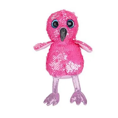 13cm plush pink flamingo
