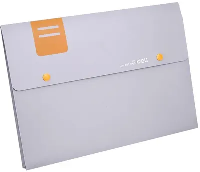 Mapa cu clips Deli New York - E5576, A4, Gri, Sortiment